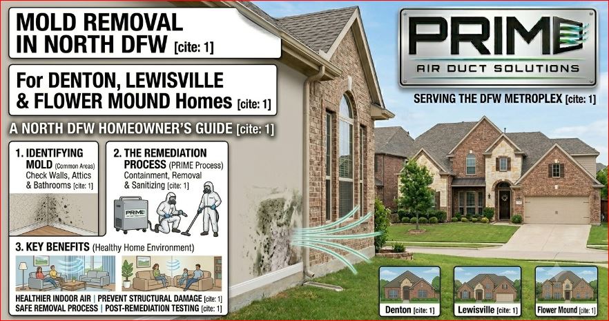 Mold Removal in Denton, Lewisville & Flower Mound
