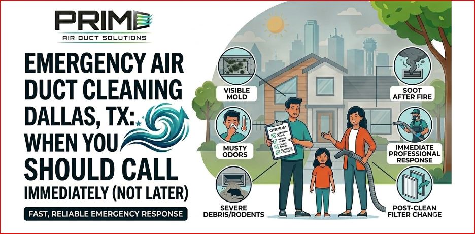 Emergency Air Duct Cleaning in Dallas, TX