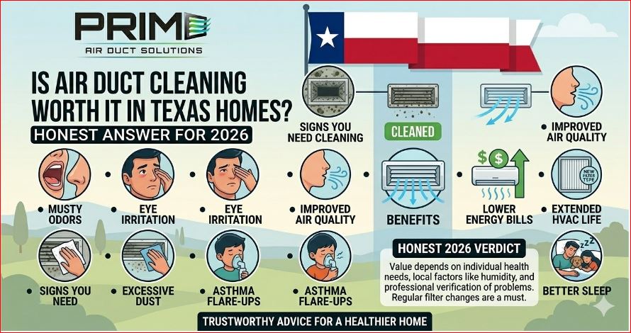 Is Air Duct Cleaning Worth It in Texas Homes